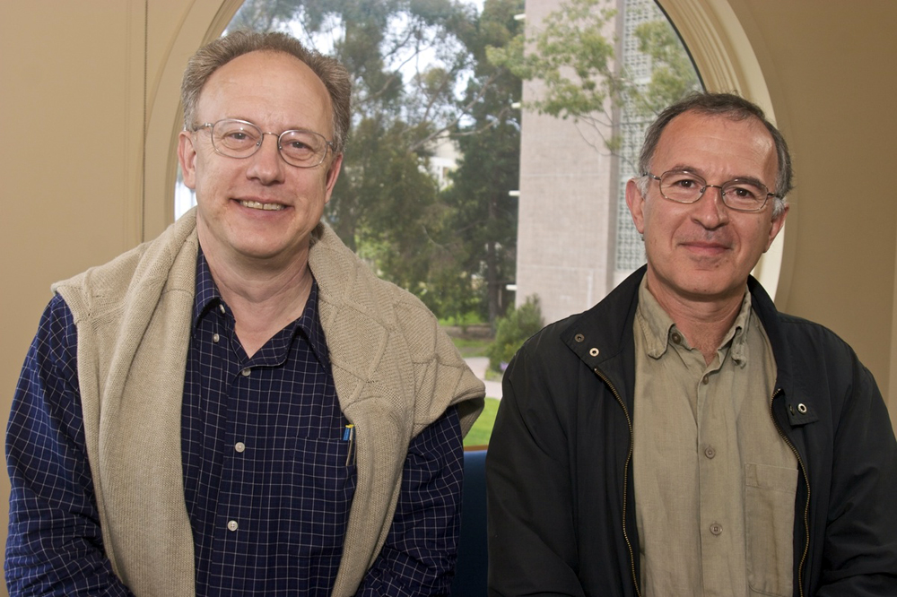 Professors Joel Rothman (left) and Boris Shraiman