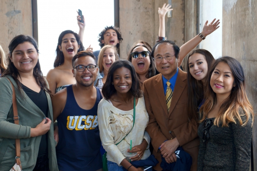 UCSB, students, Storke Tower