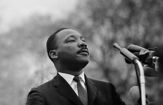 Dr. Martin Luther King, Jr. on stage