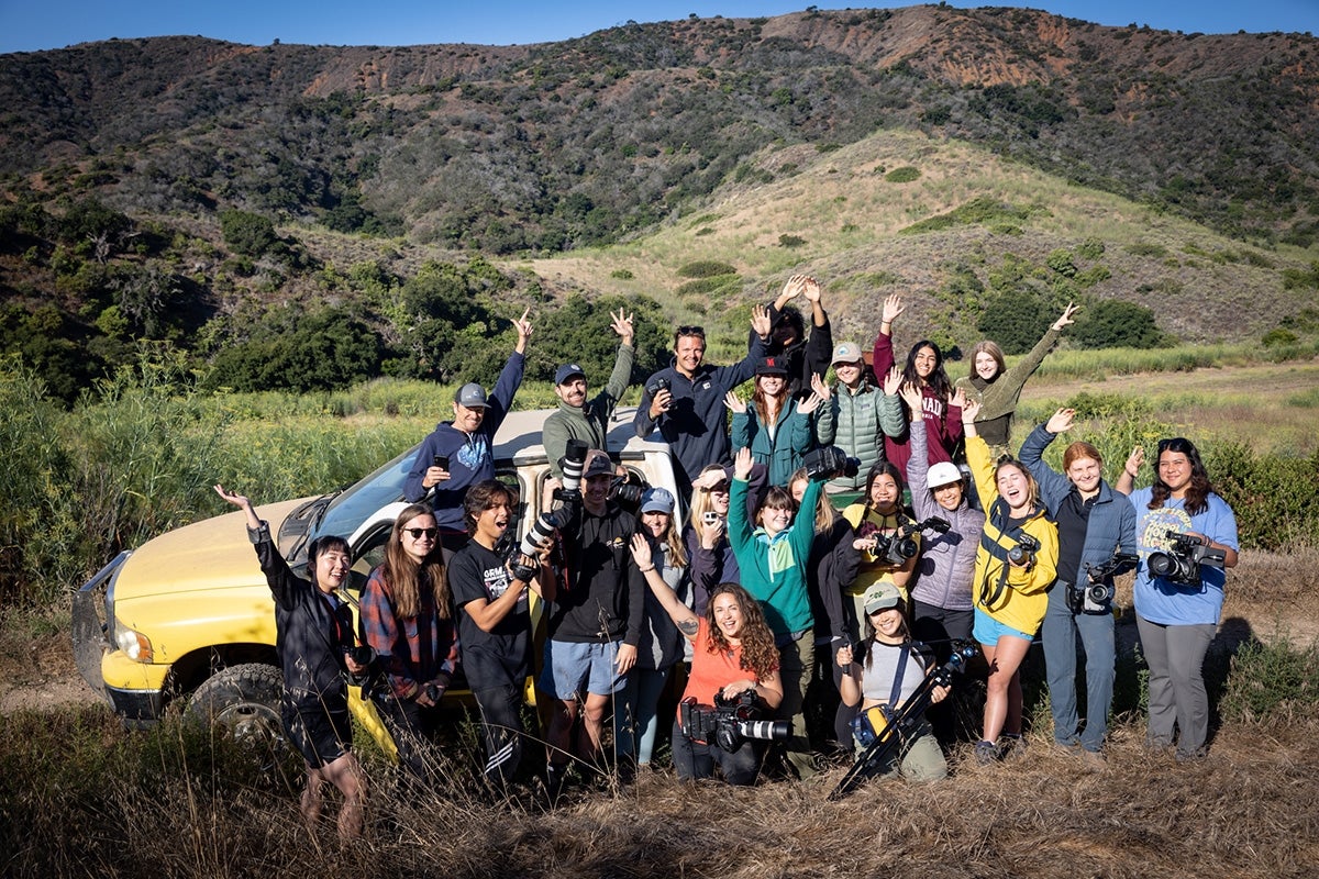 Group shot on Santa Cruz Island