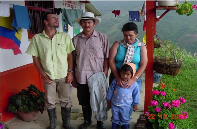 a rural family in Colombia