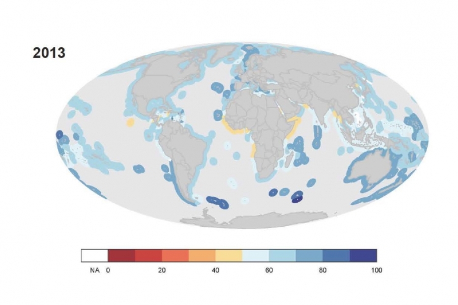 2013 Global Scores for the Ocean Health Index