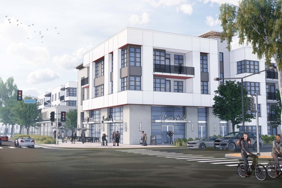 Architect's rendering of the Ocean Road workforce housing project